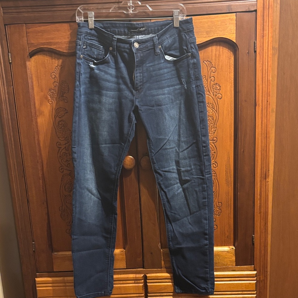 Ladies Kancan Blue Jeans